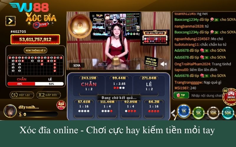 Xóc đĩa online - Chơi cực hay kiếm tiền mỏi tay