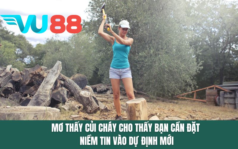 Mơ thấy củi cháy cho thấy bạn cần đặt niềm tin vào dự định mới